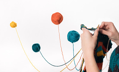 空气中的纱球。图片下载