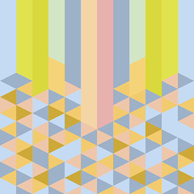 抽象复古几何粉彩艺术装饰风格图案图片下载