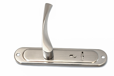 白色背景上的门把手图片下载