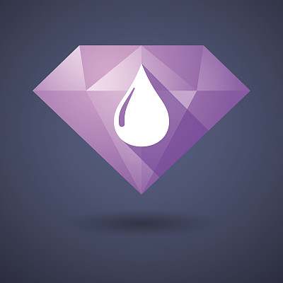 钻石图标与燃料滴图片下载