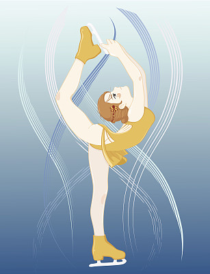 女孩的花样滑冰运动员图片下载