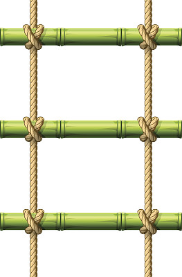 竹绳梯-横梁连接有结图片下载