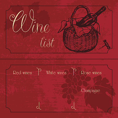 老式的葡萄酒收集卡-垃圾图片下载