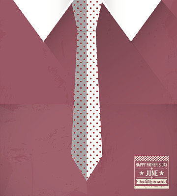 父亲节的衬衫和领带图片下载