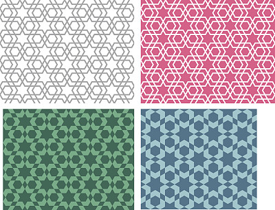 无缝星纹现代韩国风格图片下载