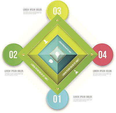 抽象业务信息图形选项模板。图片下载