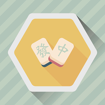 农历新年平图标图标与长影子图片下载