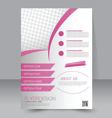 传单模板。业务手册。可编辑的A4的海报图片下载