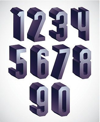 三维几何数字集。图片下载