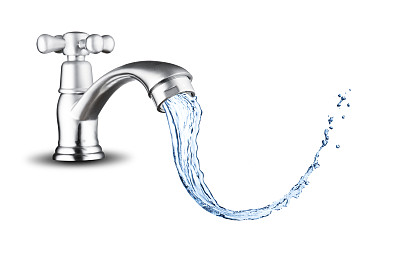 水龙头喷出的水花图片下载