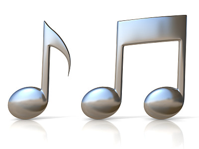 金属音乐注释3d图标图片下载