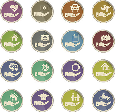 保险图标集图片下载