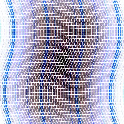 对称的蓝色分形正方形，数字对数图片下载