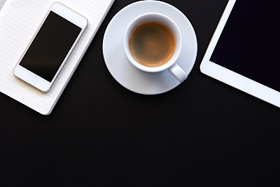 顶视图的黑色表图片下载