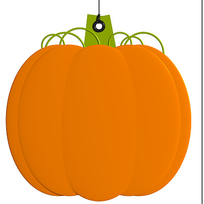 南瓜橙色标签图片下载