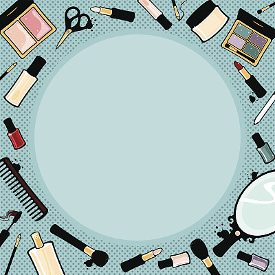 化妆品框架图片下载