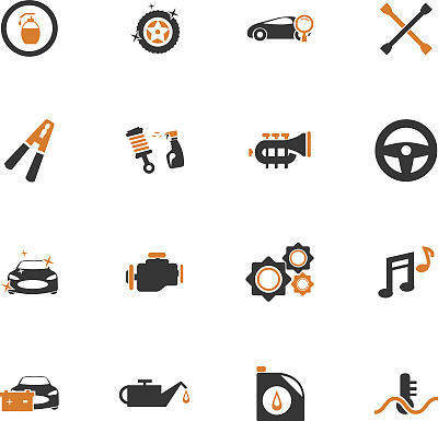 汽车商店图标集图片下载