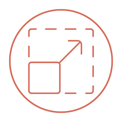 可扩展性线条图标图片下载
