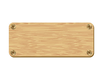 空白木板孤立在白色背景上。图片下载