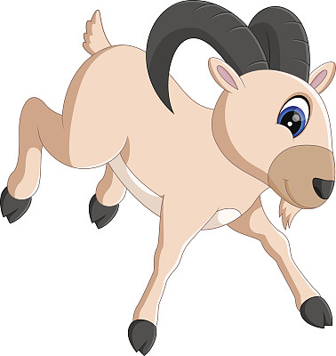 可爱的卡通山羊图片下载