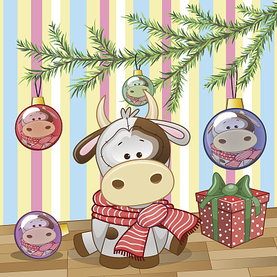 树下的牛图片下载