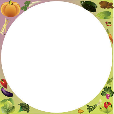 蔬菜矢量背景与地方的文字，健康的食物图片下载