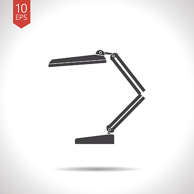 向量台灯图标。Eps10图片下载