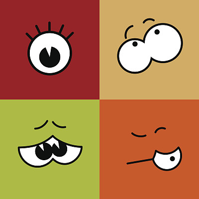 矢量动画的眼睛。Eps10图片下载