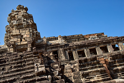 设计元素。废弃的寺庙照片，柬埔寨吴哥窟图片下载