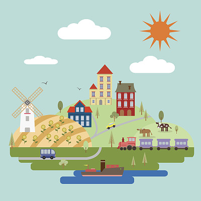 农村景观图片下载