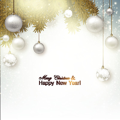 圣诞球背景图片下载