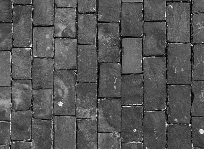 深色铺路石路面图片下载