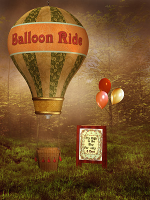 维多利亚时代的气球骑图片下载