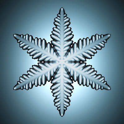 一个完美的雪花。图片下载