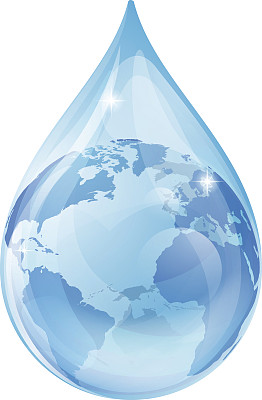 水滴地球概念图片下载