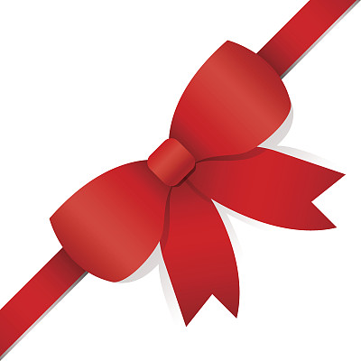 圣诞节红色蝴蝶结图片下载