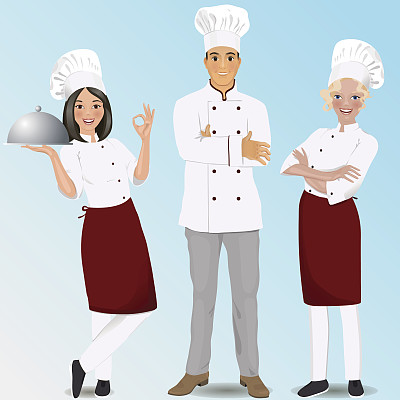 年轻的专业厨师图片下载