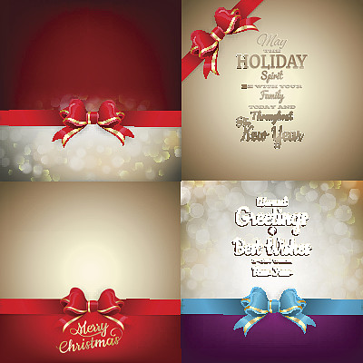 圣诞装饰-带蝴蝶结的散竹图片下载