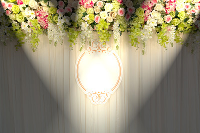 美丽的背景花和织物图片下载