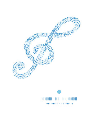 向量抽象旋涡g_clef音乐剪影模式框架图片下载