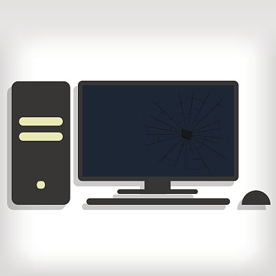 破电脑显示器图片下载