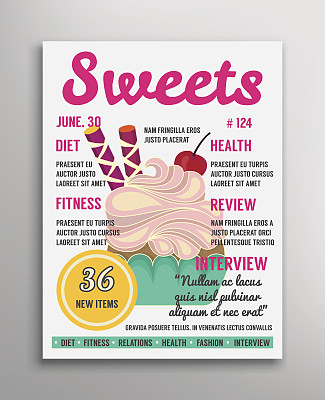 杂志封面糖果图片下载
