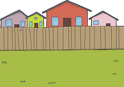 郊区后院背景图片下载