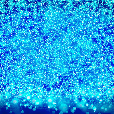 蓝色闪亮的灯光背景。CG组成。图片下载