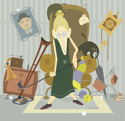 老妇人打高尔夫图片下载