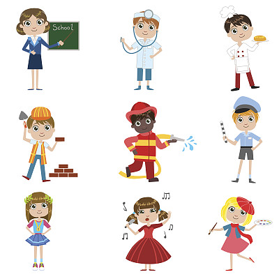 儿童未来职业设置图片下载