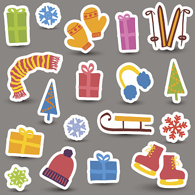 圣诞节和冬天的标志图片下载