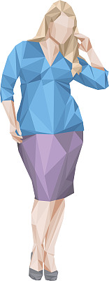 穿着裙子的曲线女孩图片下载