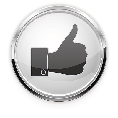 拇指按钮。网页图标与铬框图片下载