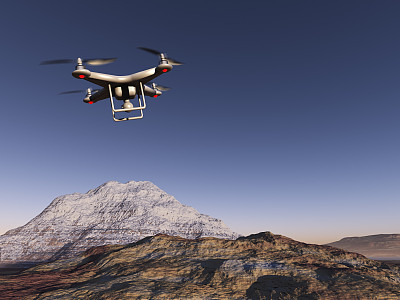 无人机在山图片下载